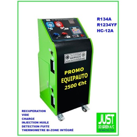 EQUIP AUTO TECHNIKCOOL STATION DE CHARGE + AZOTE HYDROGÉNÉ